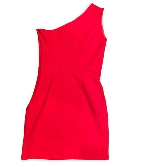 Superdown Nava Asymmetrical Mini Dress in Hot Pink Size Small - Picture 5 of 7